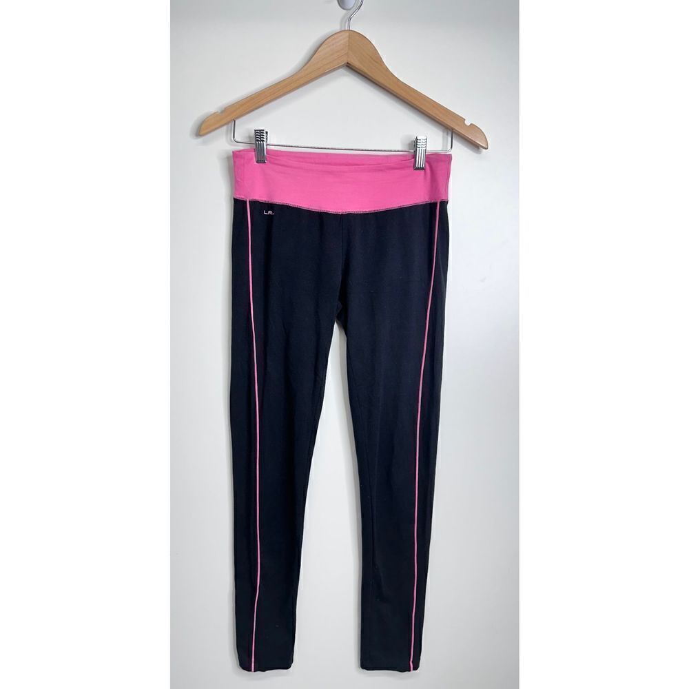 Lauren Ralph Lauren Pants‎ Womens Leggings Black/Pink Size XS Athletic